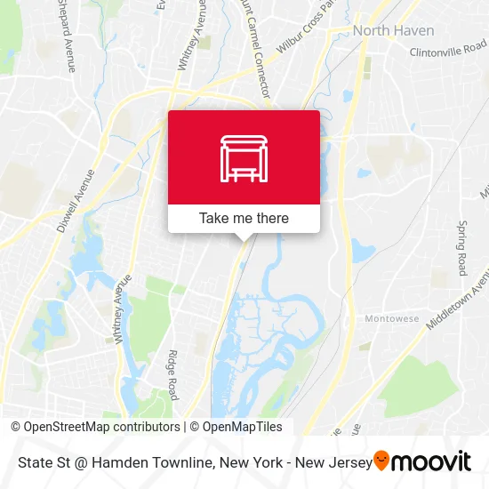 State St @ Hamden Townline map