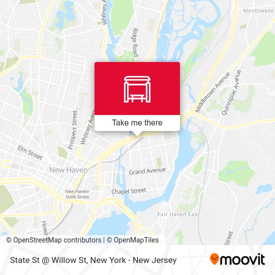 State St @ Willow St map