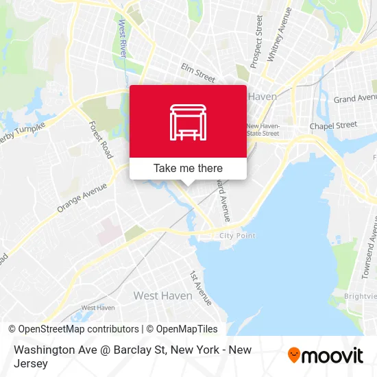 Washington Ave @ Barclay St map