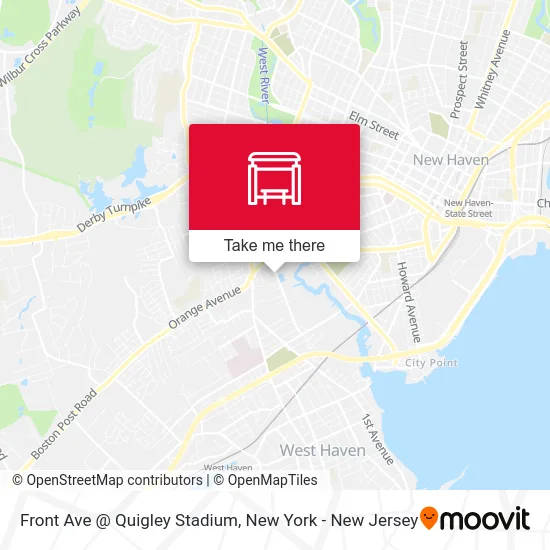 Front Ave @ Quigley Stadium map