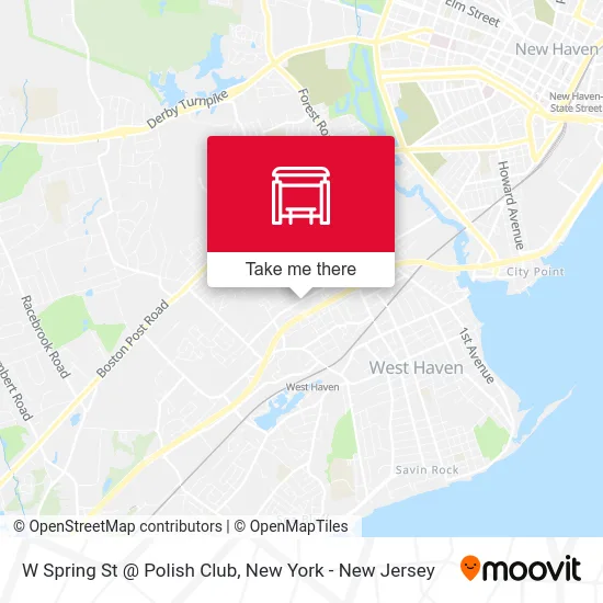 W Spring St @ Polish Club map