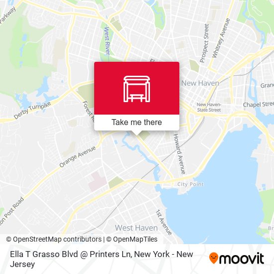 Ella T Grasso Blvd @ Printers Ln map