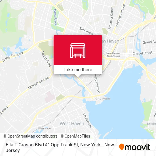 Ella T Grasso Blvd @ Opp Frank St map