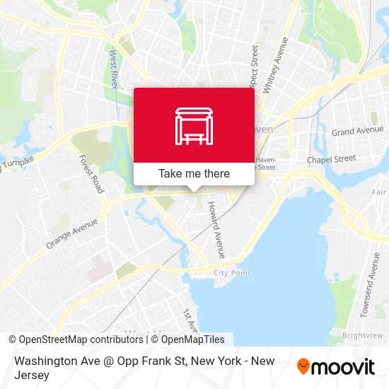 Washington Ave @ Opp Frank St map