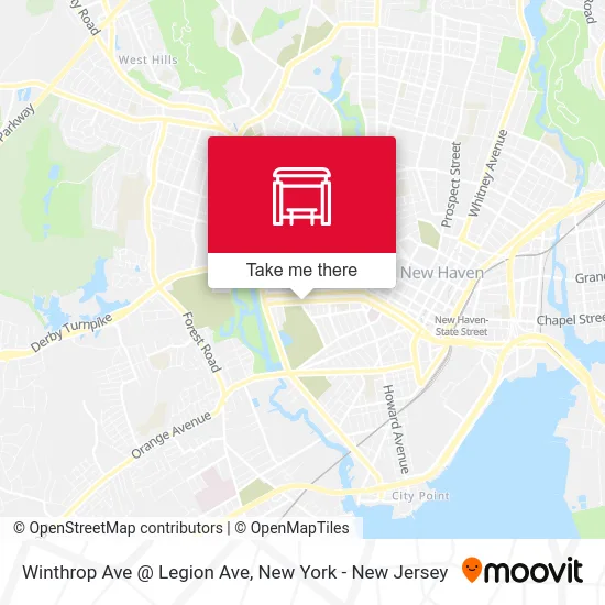 Winthrop Ave @ Legion Ave map