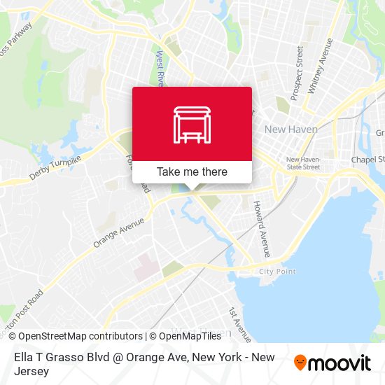 Ella T Grasso Blvd @ Orange Ave map
