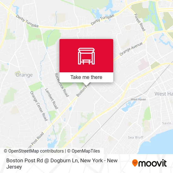 Boston Post Rd @ Dogburn Ln map