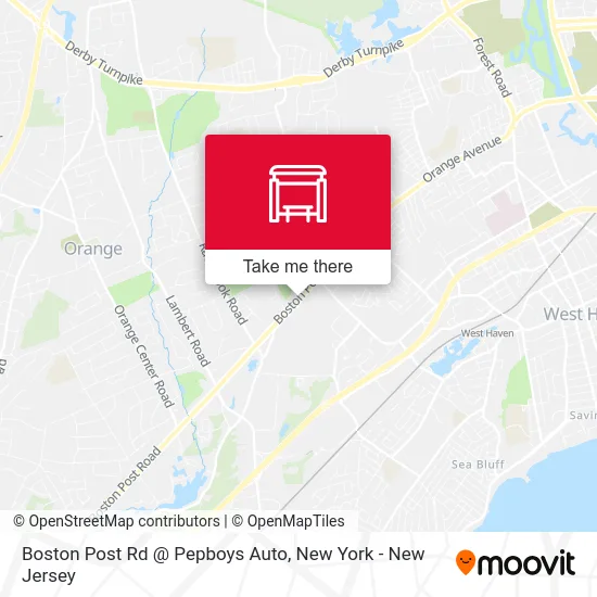 Boston Post Rd @ Pepboys Auto map