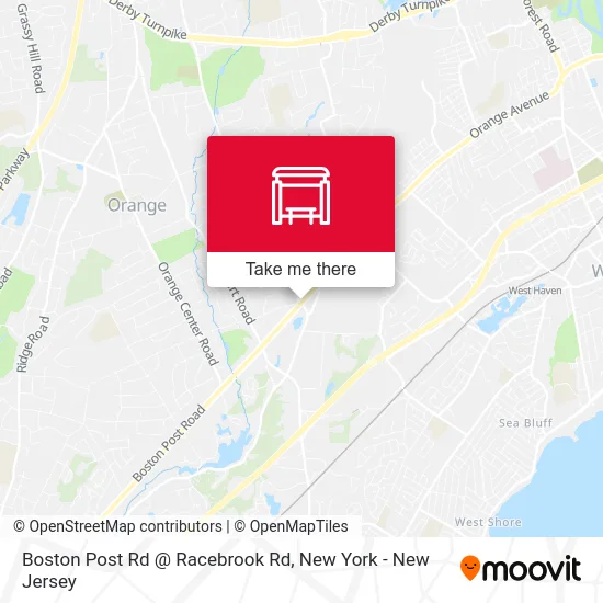 Boston Post Rd @ Racebrook Rd map