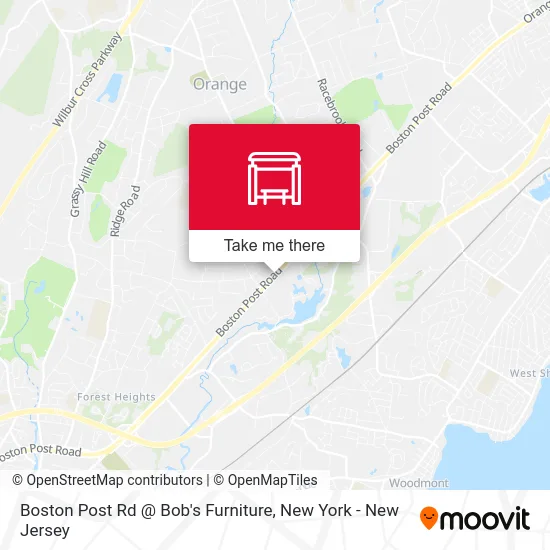 Boston Post Rd @ Bob's Furniture map