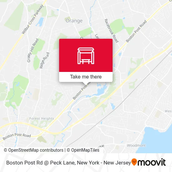 Boston Post Rd @ Peck Lane map