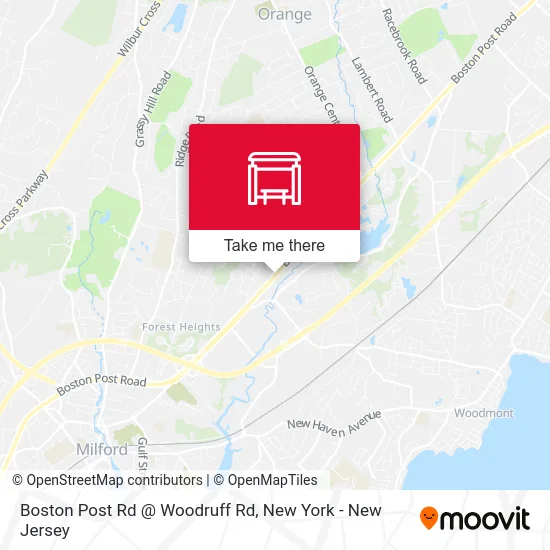 Boston Post Rd @ Woodruff Rd map