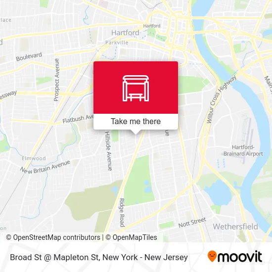 Broad St @ Mapleton St map