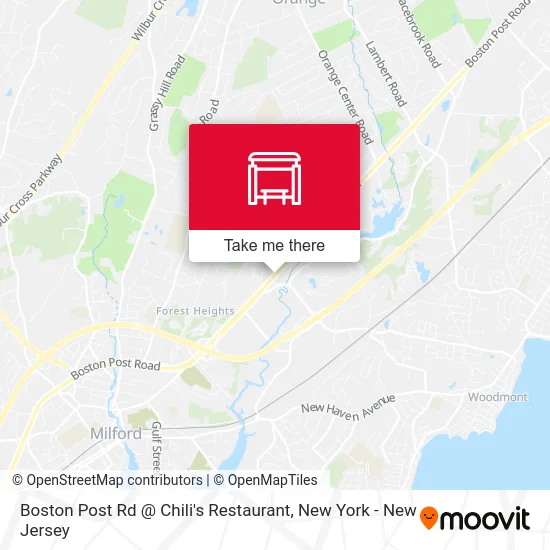 Boston Post Rd @ Chili's Restaurant map