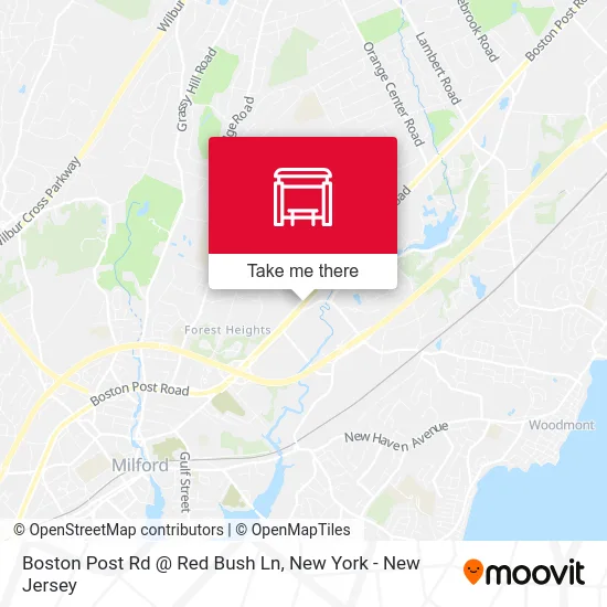 Boston Post Rd @ Red Bush Ln map