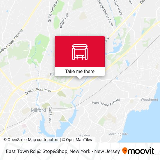 Mapa de East Town Rd @ Stop&Shop