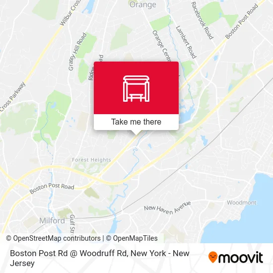 Boston Post Rd @ Woodruff Rd map