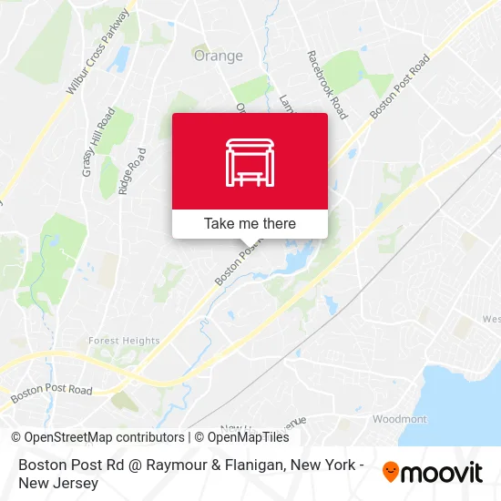 Boston Post Rd @ Raymour & Flanigan map