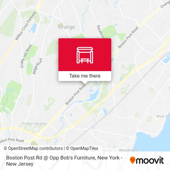 Boston Post Rd @ Opp Bob's Furniture map