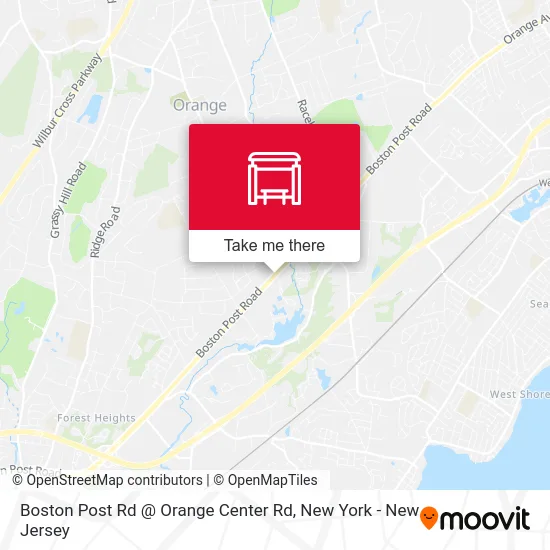 Boston Post Rd @ Orange Center Rd map