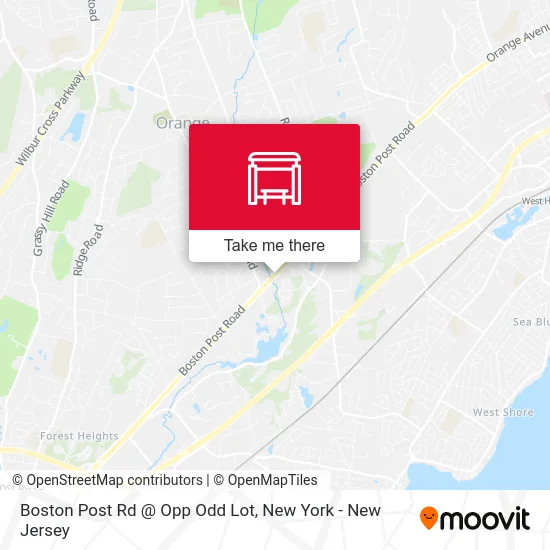 Boston Post Rd @ Opp Odd Lot map