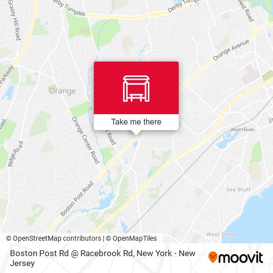 Boston Post Rd @ Racebrook Rd map