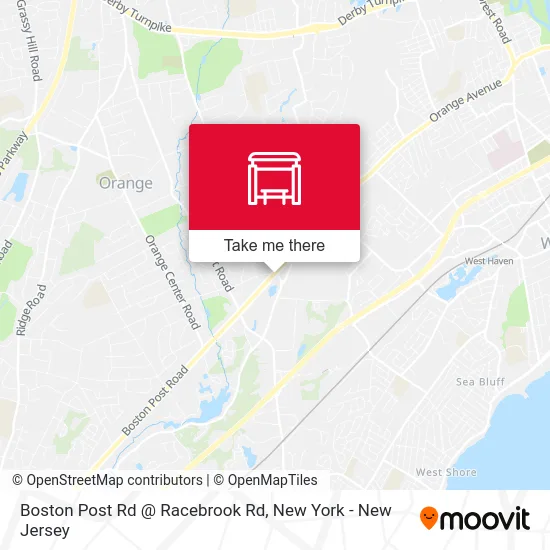 Boston Post Rd @ Racebrook Rd map