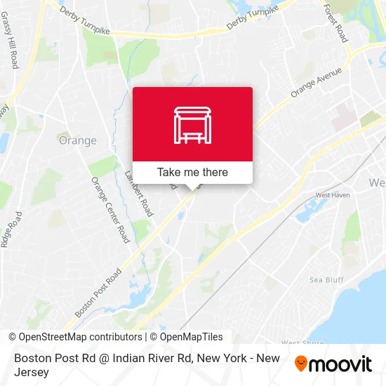 Boston Post Rd @ Indian River Rd map