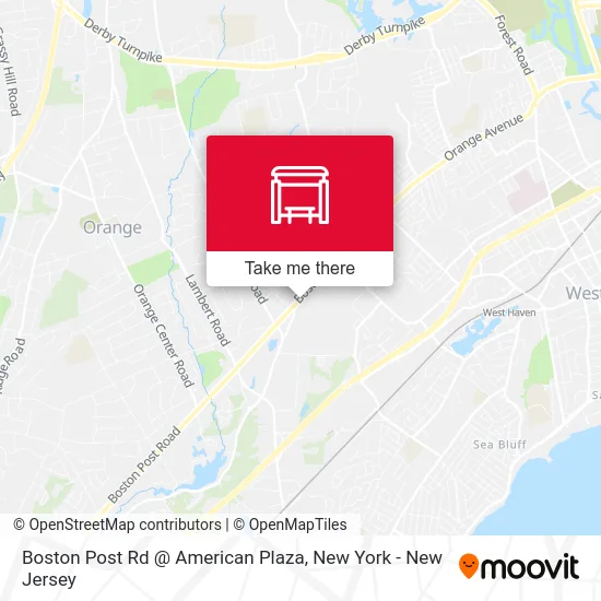 Boston Post Rd @ American Plaza map