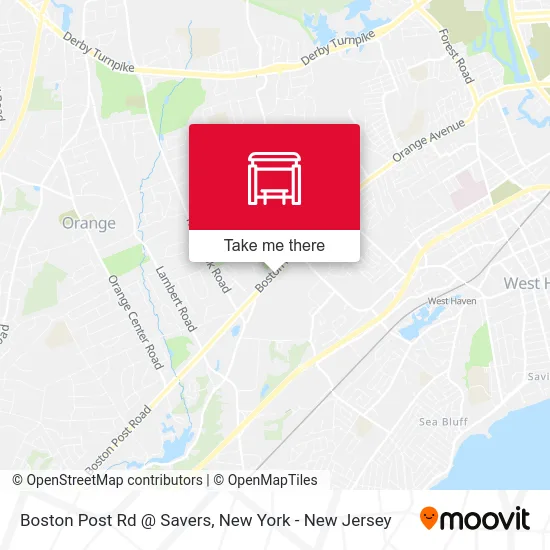 Boston Post Rd @ Savers map