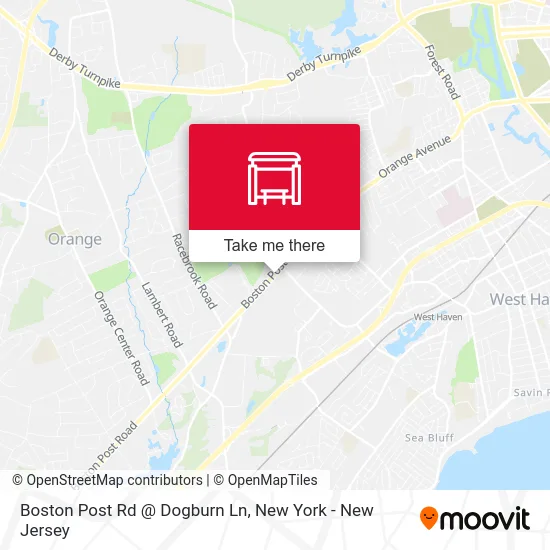 Boston Post Rd @ Dogburn Ln map