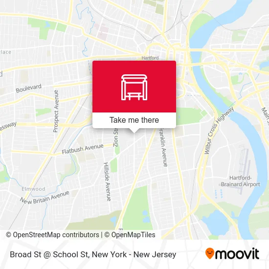 Broad St @ School St map