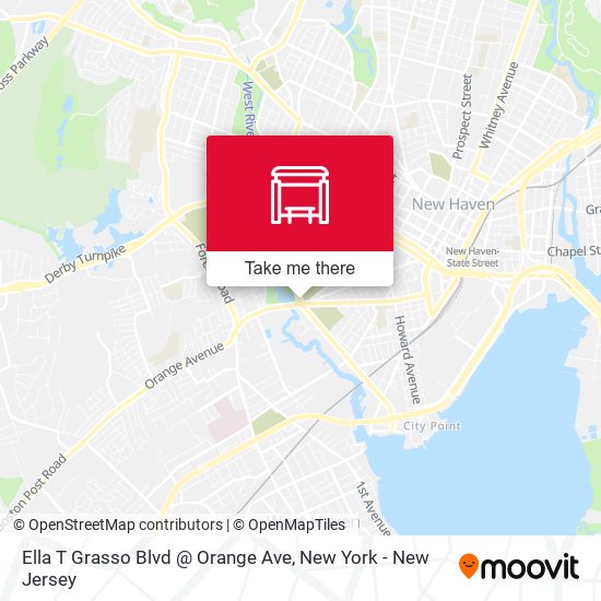 Mapa de Ella T Grasso Blvd @ Orange Ave
