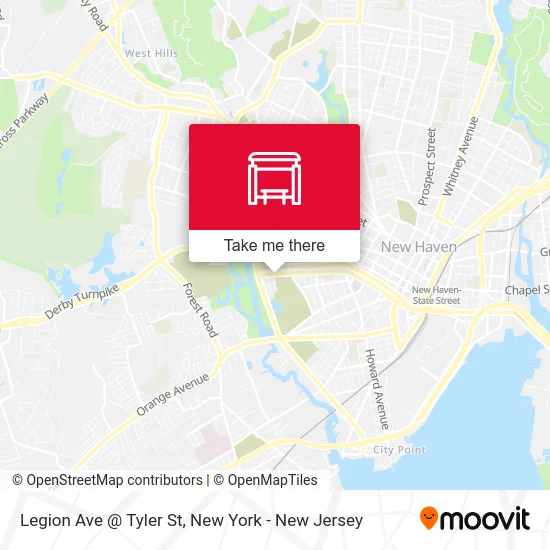 Legion Ave @ Tyler St map