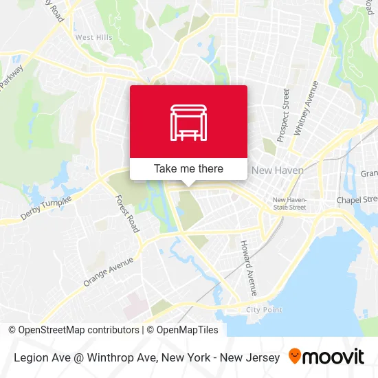 Legion Ave @ Winthrop Ave map