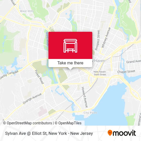 Sylvan Ave @ Elliot St map