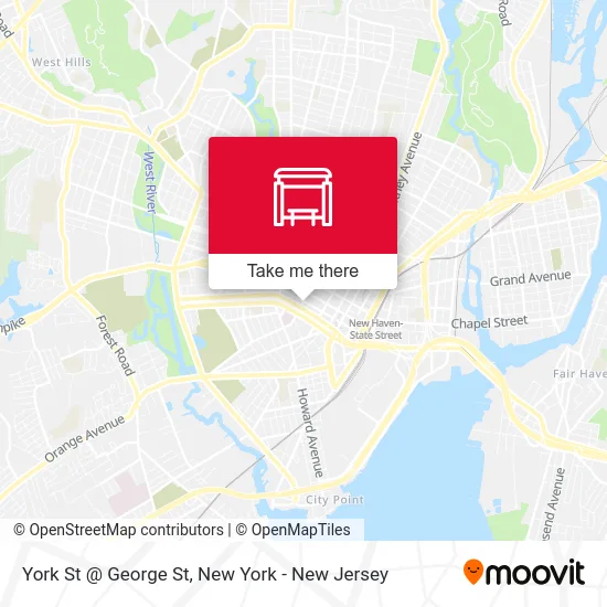 York St @ George St map