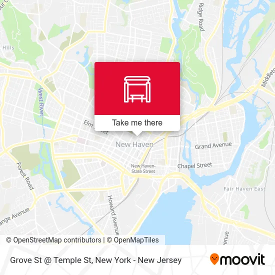 Grove St @ Temple St map