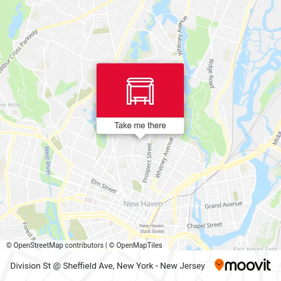 Division St @ Sheffield Ave map