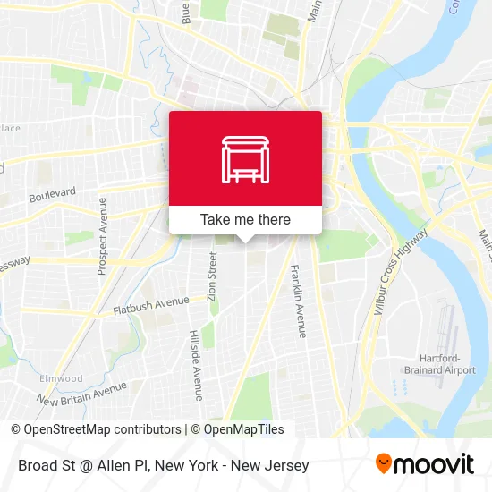 Broad St @ Allen Pl map