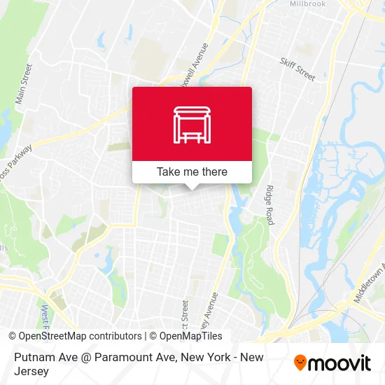 Putnam Ave @ Paramount Ave map