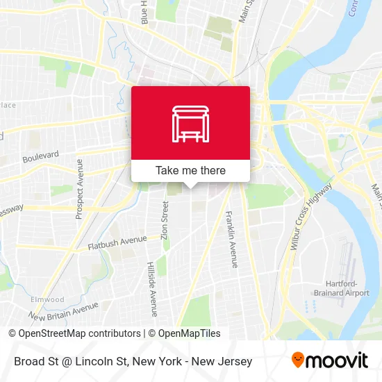 Broad St @ Lincoln St map