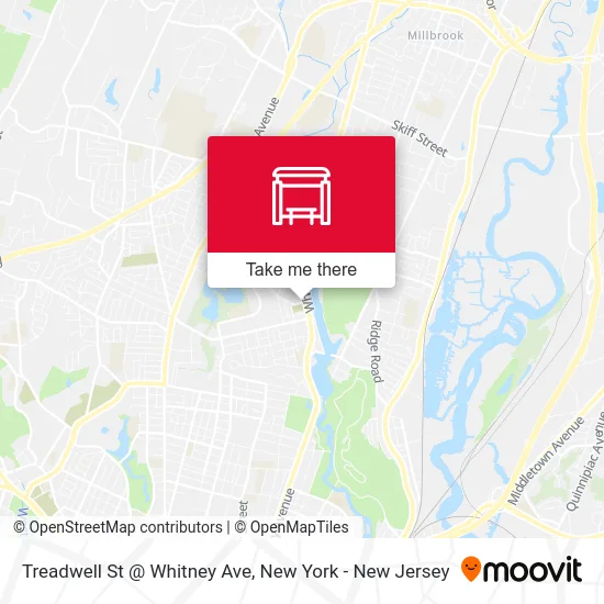 Treadwell St @ Whitney Ave map