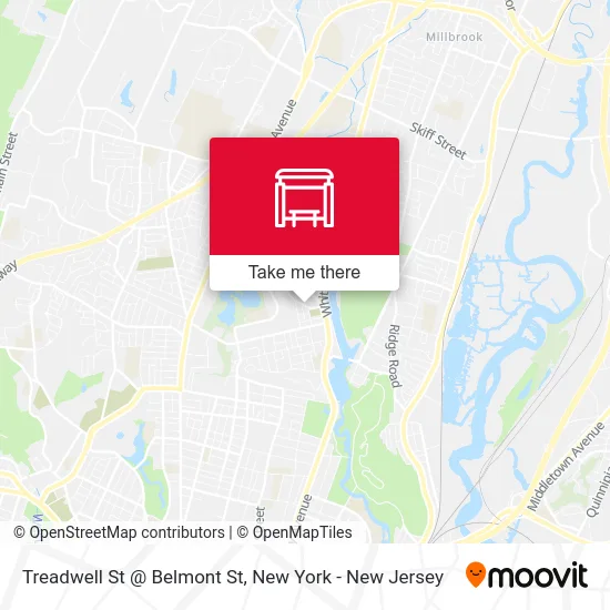 Treadwell St @ Belmont St map
