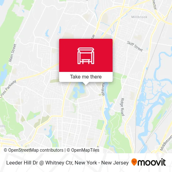 Leeder Hill Dr @ Whitney Ctr map