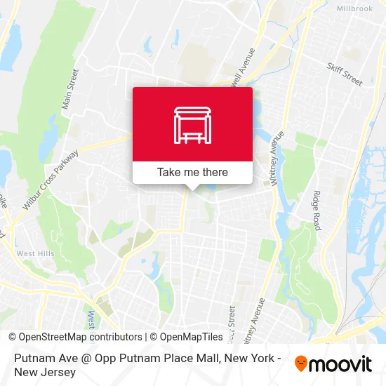 Putnam Ave @ Opp Putnam Place Mall map