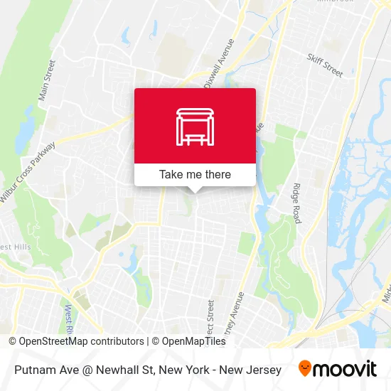 Putnam Ave @ Newhall St map