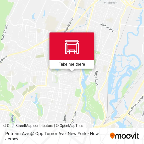 Putnam Ave @ Opp Turnor Ave map