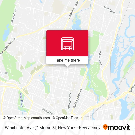 Winchester Ave @ Morse St map