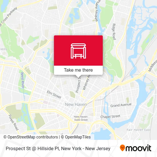 Prospect St @ Hillside Pl map